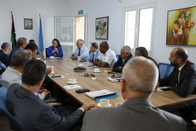 UN Representative Discusses Economic Reforms with Libyan Business and Industrial Unions