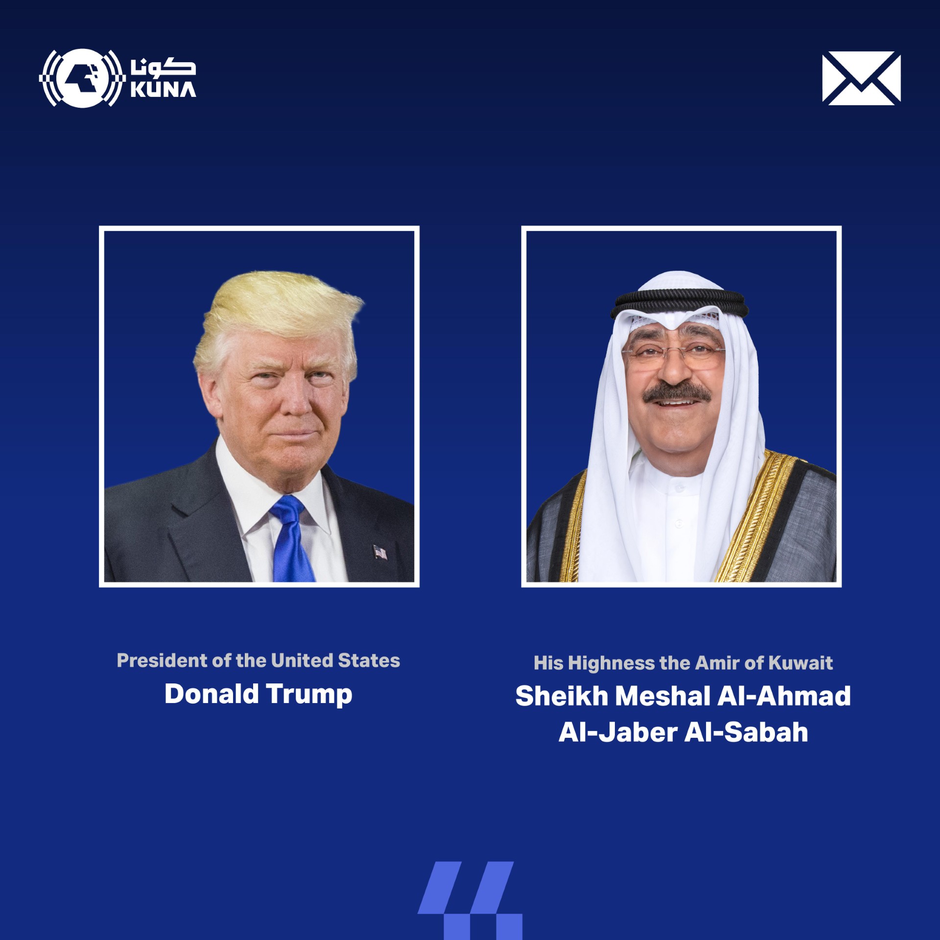 Kuwait Amir congratulates US on Independence Day