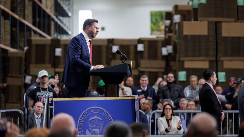 Vance Addresses Economic Worries with Measured Tone While Defending Trump’s Agenda